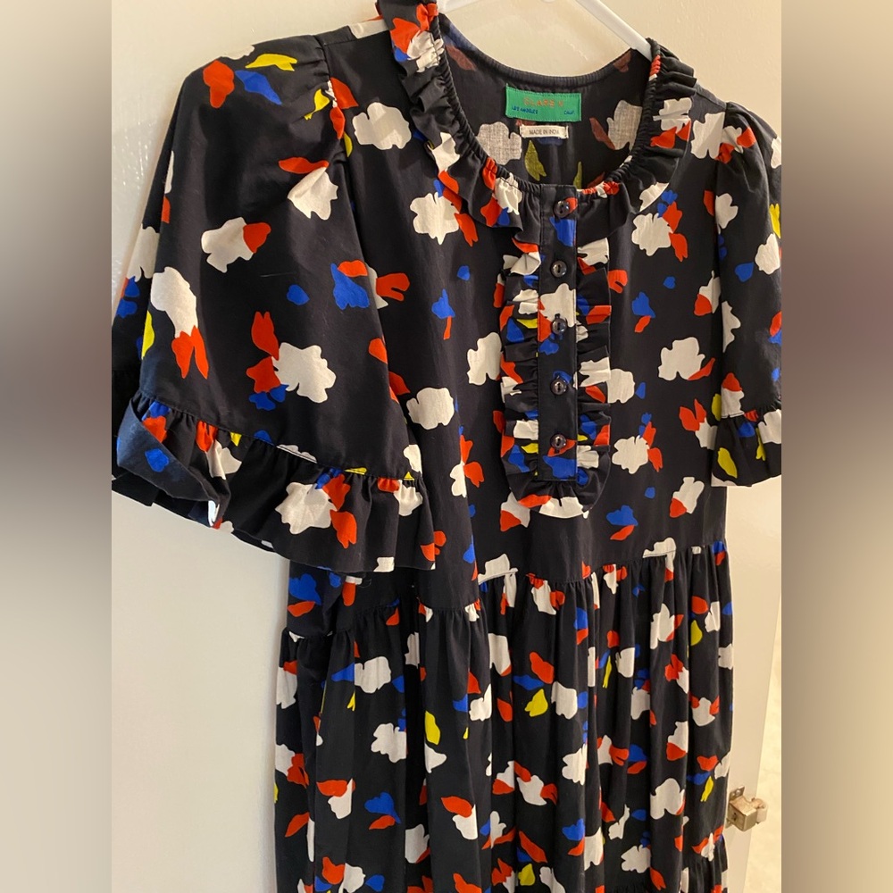 ❤️ Clare V Tiered Midi Dress from Anthropologie ❤️ EUC ❤️ Size Medium - Picture 9 of 10